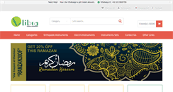 Desktop Screenshot of librainstruments.com